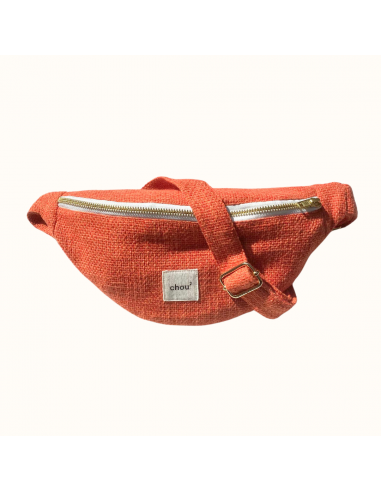 Sac Banane en tweed orange Livraison rapide