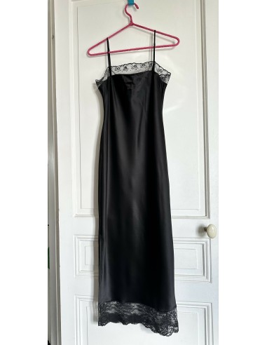 Robe longue noire en soie  Lilysilk T38 d'Europe débarque